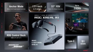 ASUS Launches ROG XREAL R1 AR Gaming Glasses After Dropping Horizon OS Headset Plans